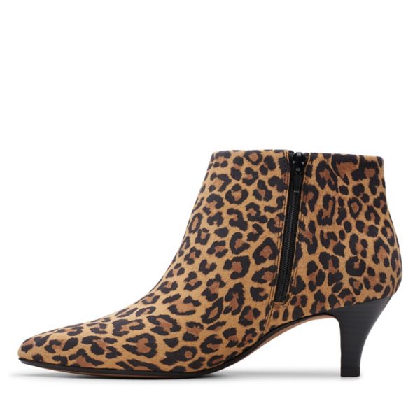 Clarks Womens Linvale Sea Ankle Boots Leopard | UK-9314257